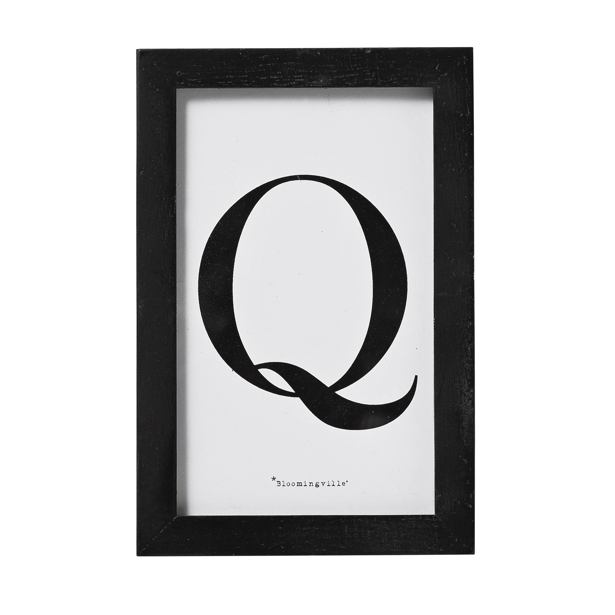 

Постер q в черной рамке