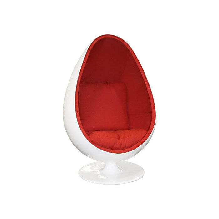 Кресло яйцо Ovalia Egg Style Chair красная ткань Кресло яйцо Ovalia Egg Style Chair красная ткань