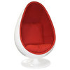 Кресло яйцо Ovalia Egg Style Chair красная ткань Кресло яйцо Ovalia Egg Style Chair красная ткань