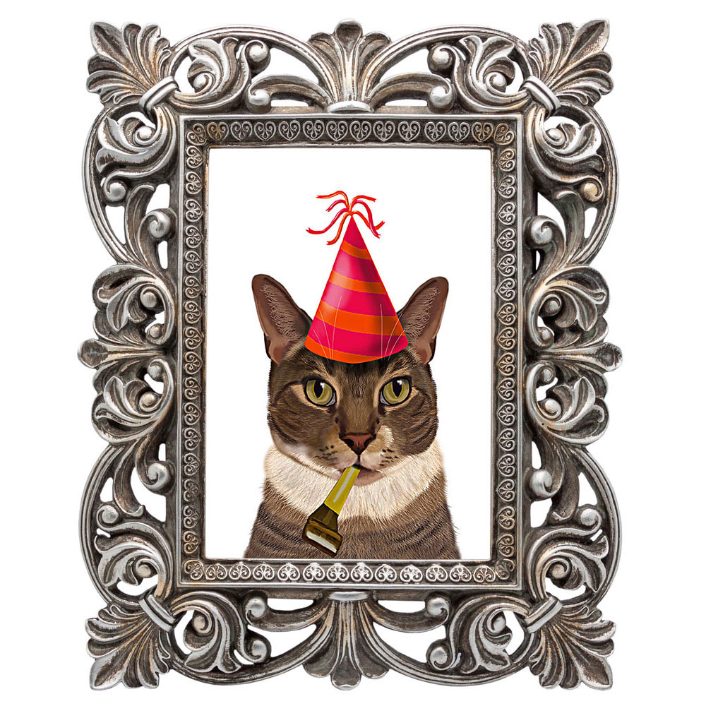 

Репродукция Happy Birthday в раме из полистоуна