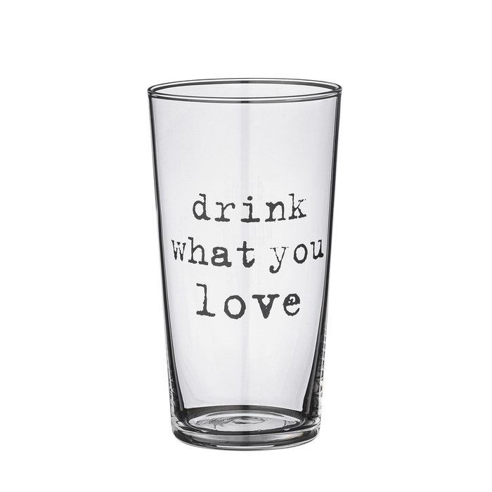 СТАКАН Bloomingville "DRINK WHAT YOU LOVE" СТАКАН Bloomingville "DRINK WHAT YOU LOVE"