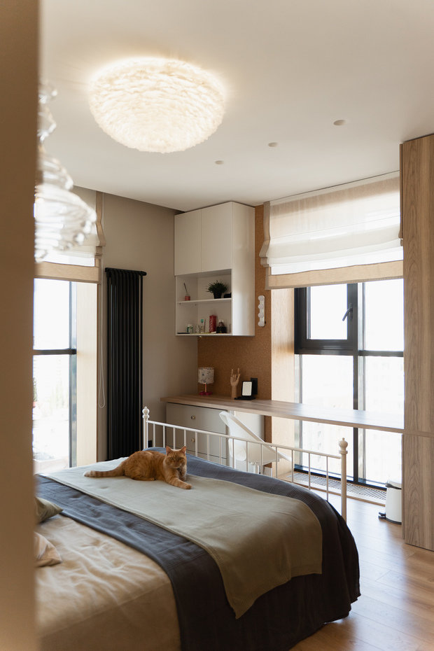 Фотография: Спальня в стиле Современный, Квартира, Проект недели, 3 комнаты, Более 90 метров, Уфа, Lauradesign – фото на INMYROOM