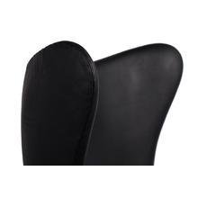 Кресло Egg Chair Черная Кожа Кресло Egg Chair Черная Кожа