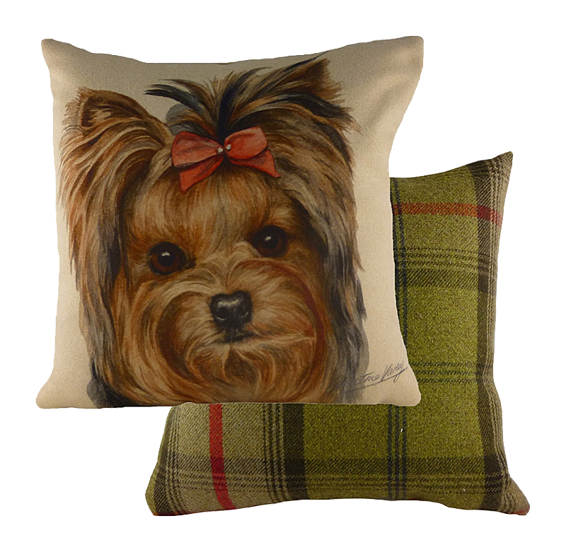 

Подушка с принтом Waggydogs Yorkie