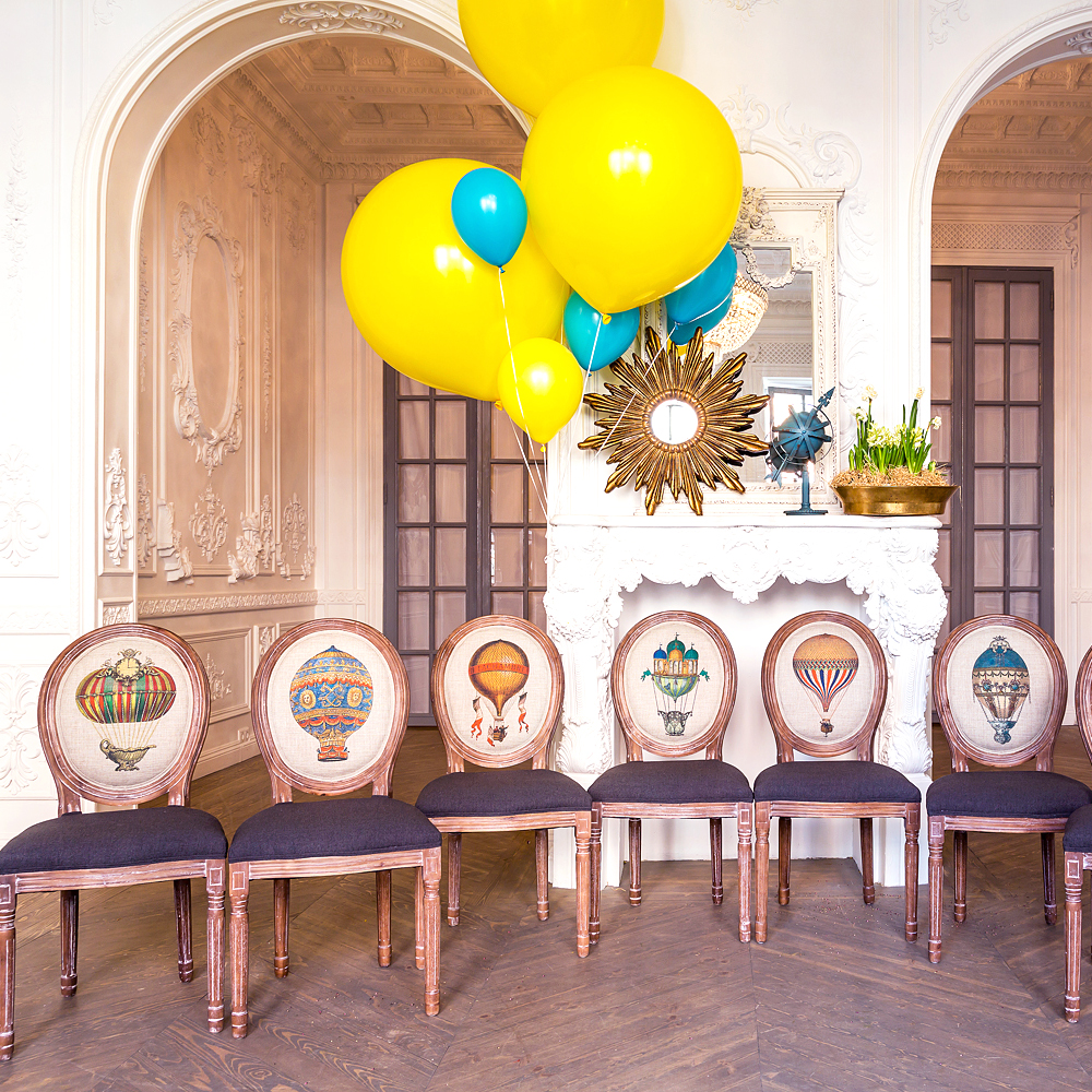 

Стул монгольфьер версия 4 с сидением и спинкой серого цвета