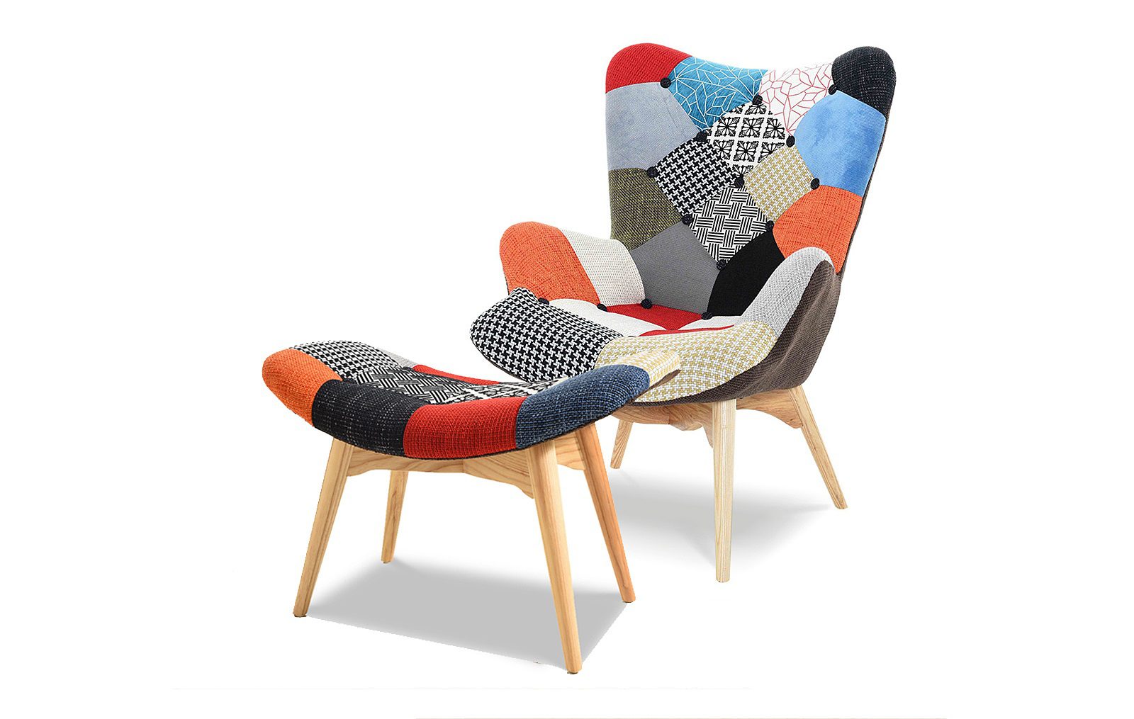

Комплект из кресла и банкетки Phyllis Patchwork