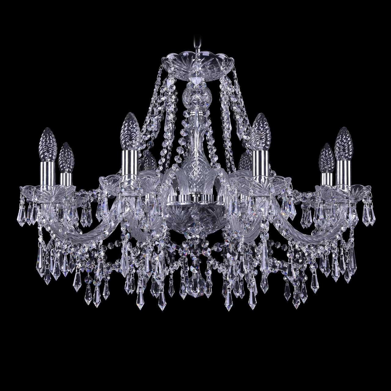 

Подвесная люстра с хрустальными подвесками