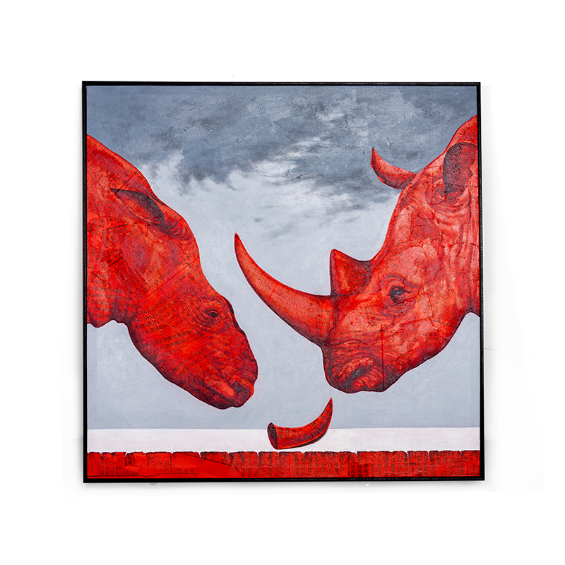 

Картина на холсте Rhinos