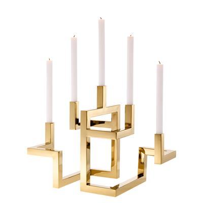 

Подсвечник Candle Holder Skyline золотого цвета