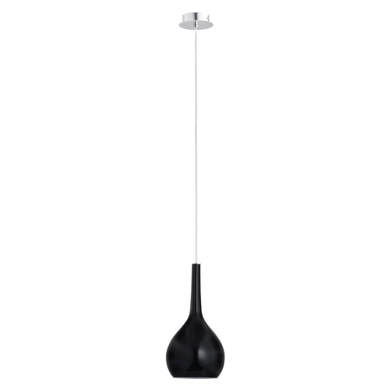 

Подвесной светильник Vetro Black с плафоном из стекла
