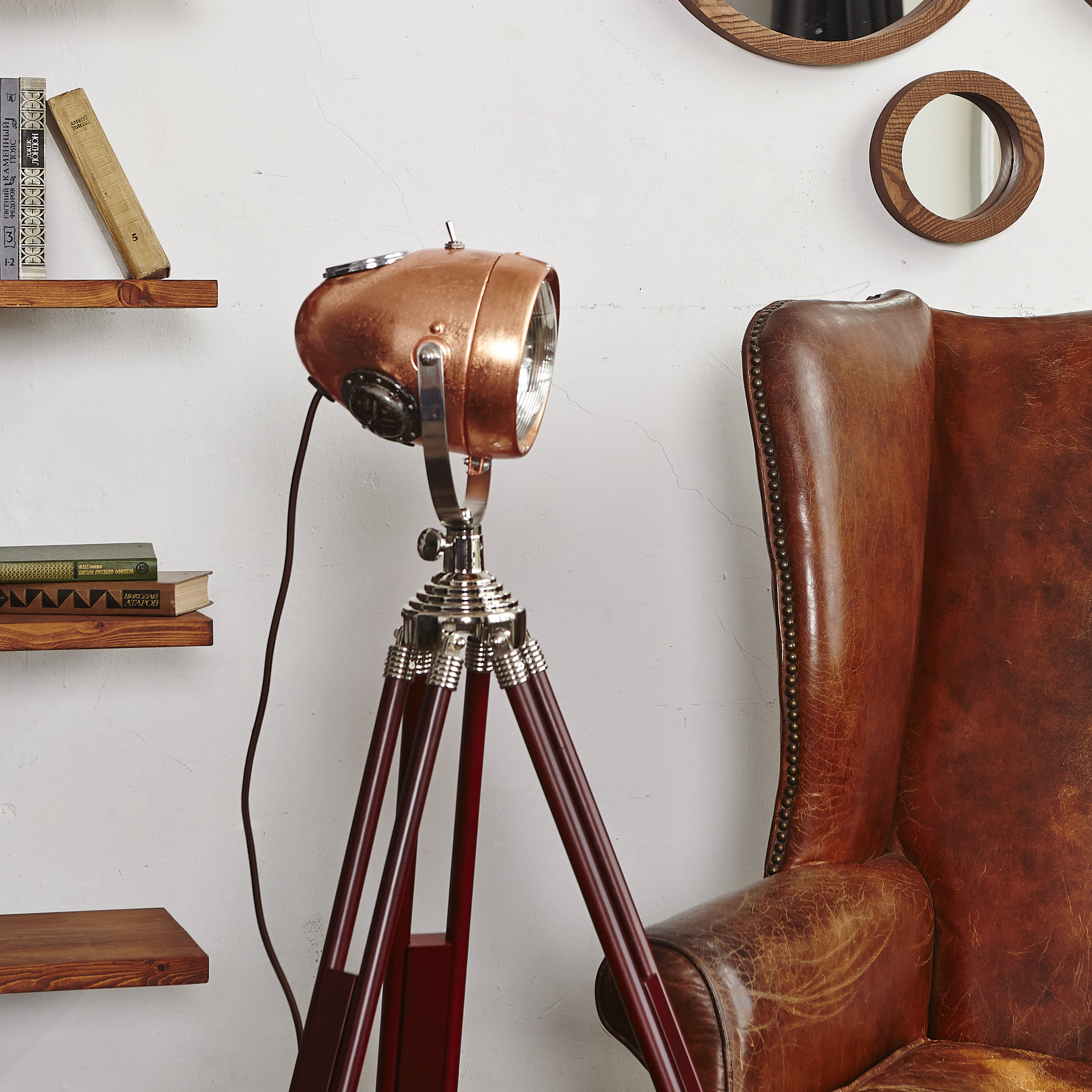 

Мото-торшер Vstileretro Roadmaster Copper