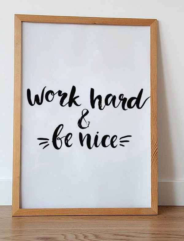 

Постер "Be Nice"