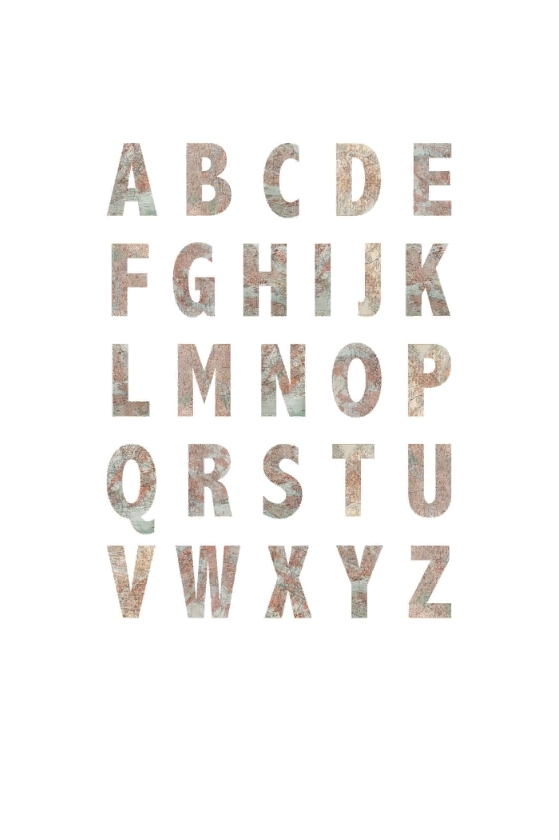 

Дизайнерские обои Map Alphabet