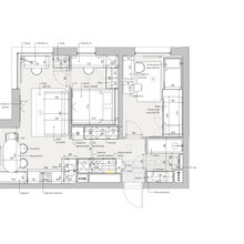 Фото из портфолио Разработка планировочного решения для квартиры 51 м2 – фотографии дизайна интерьеров на INMYROOM