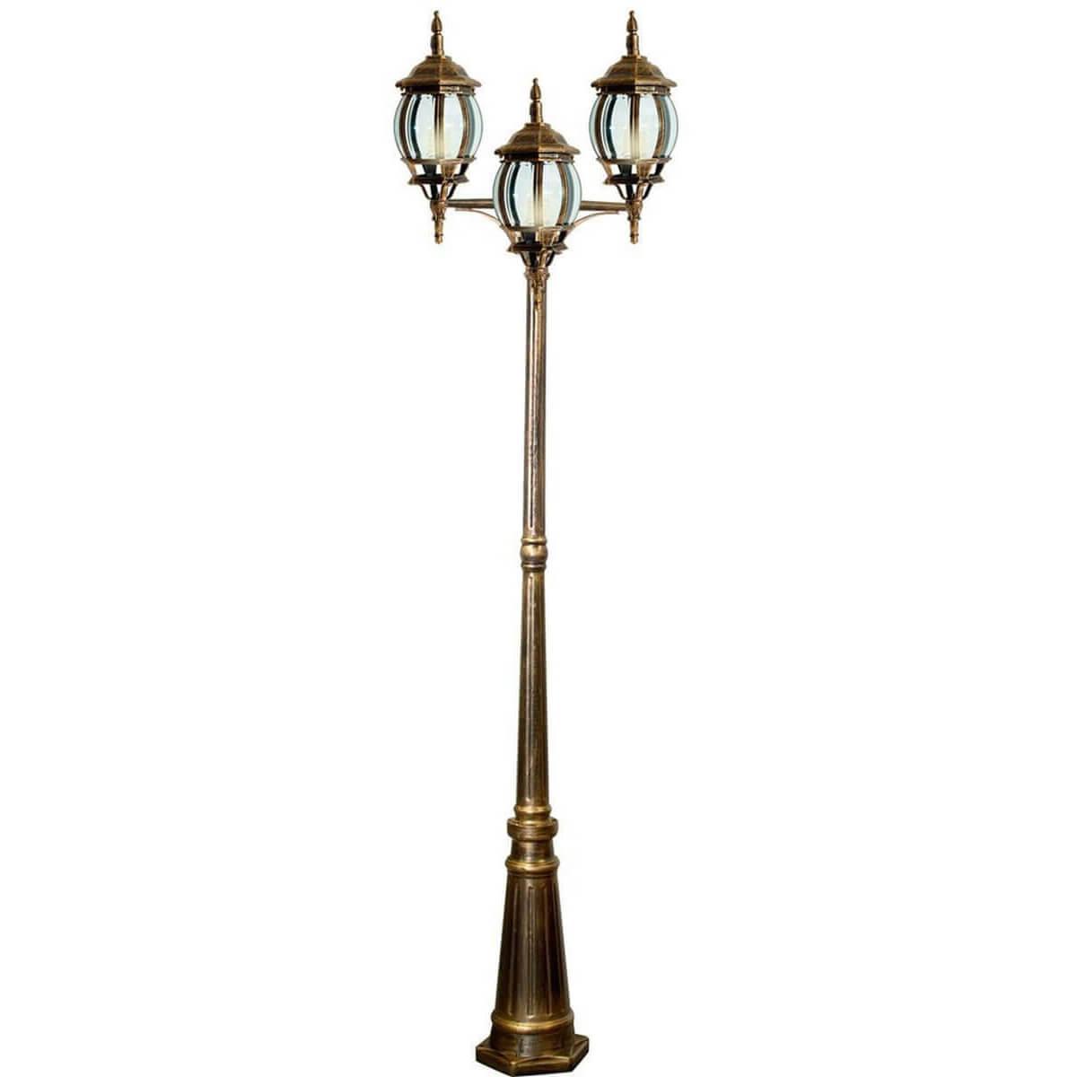 

Садово-парковый светильник золотого цвета