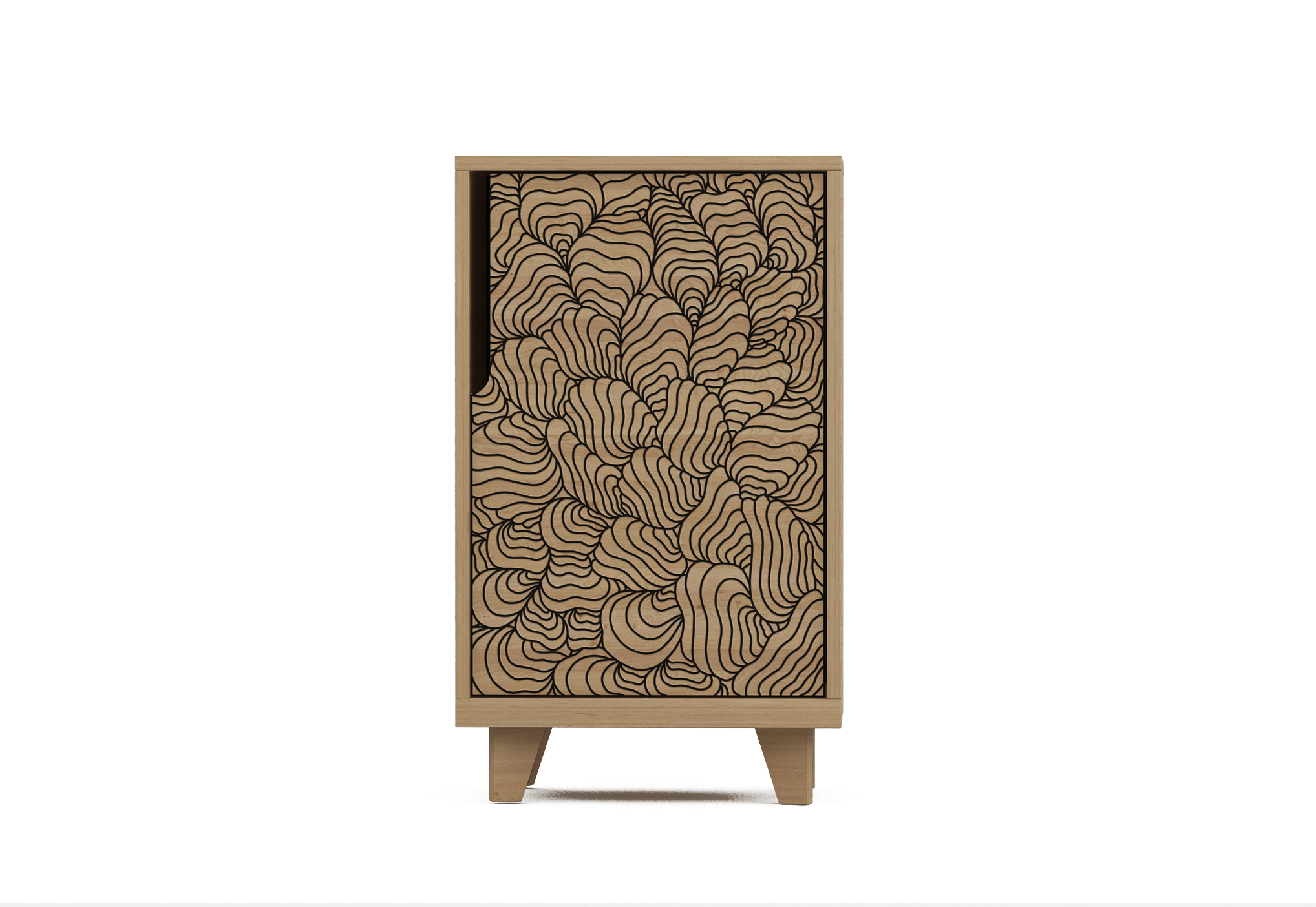 

Тумба Meganom Mushrooms Oak коричневого цвета