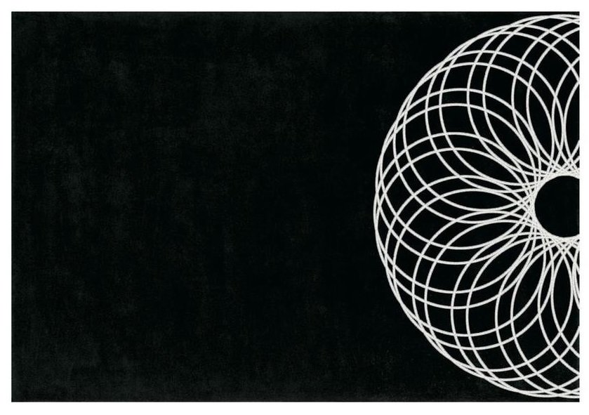 

Ковер Piove черно-белого цвета 170x240