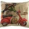 Подушка с принтом Scooter Dogs Red Подушка с принтом Scooter Dogs Red
