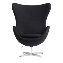 Кресло Egg Chair Чёрное 100% Кашемир Кресло Egg Chair Чёрное 100% Кашемир