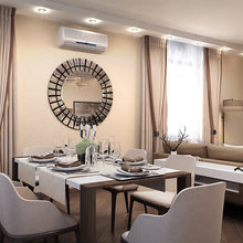 Фото из портфолио дизайн-проект гостиной-кухни трехкомнатной квартиры в г. Пятигорске – фотографии дизайна интерьеров на INMYROOM