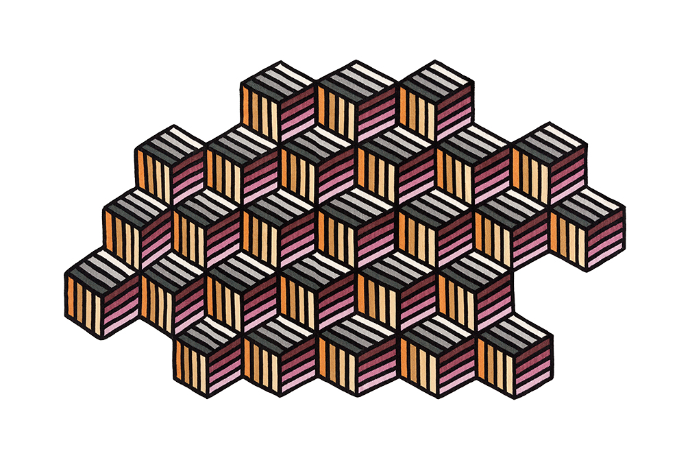 

Ковер Parquet Hexagon Orange 188х305