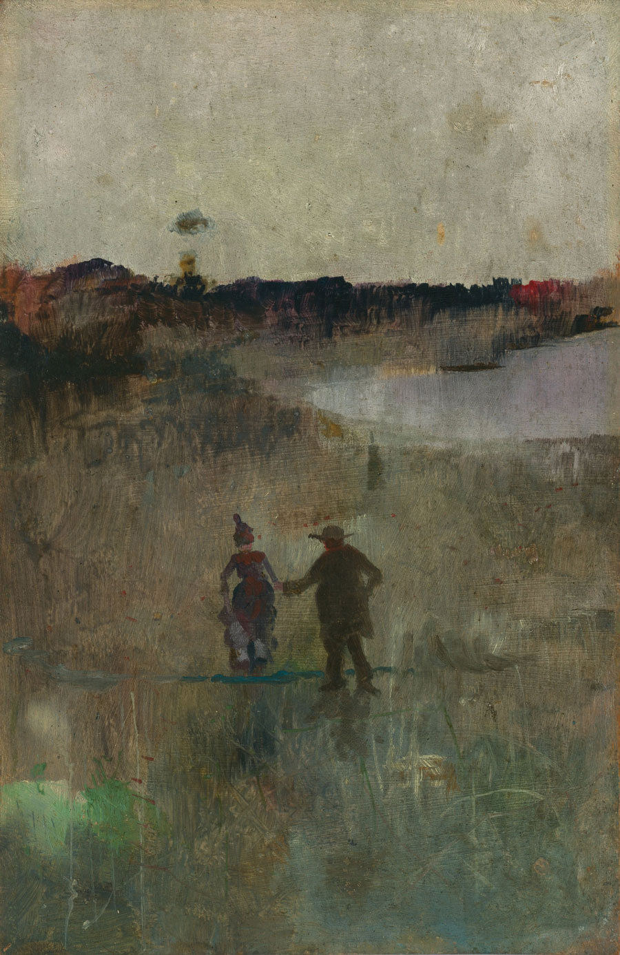 

Репродукция картины на холсте Landscape With Two Small Figures Richmond Nsw