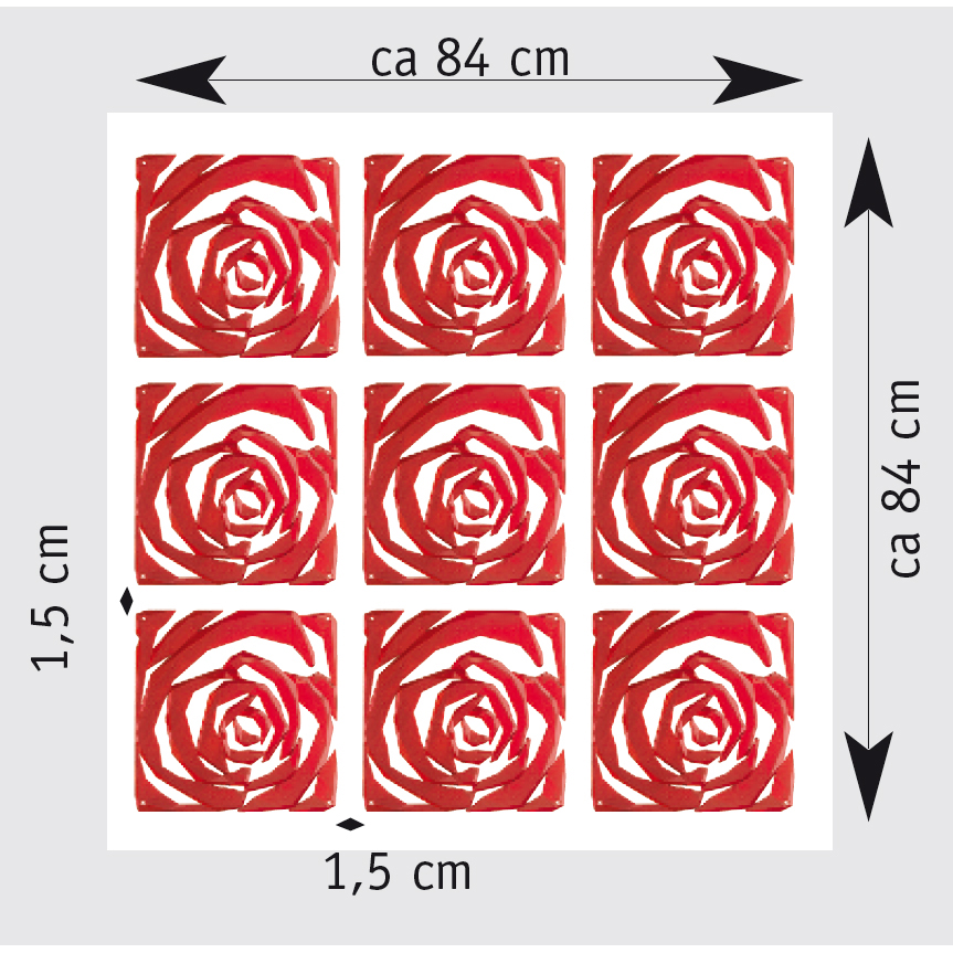 

Набор из четырех декоративных элементов Romance белого цвета