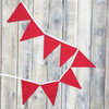 Гирлянда из флажков "Simple Red" Гирлянда из флажков "Simple Red"