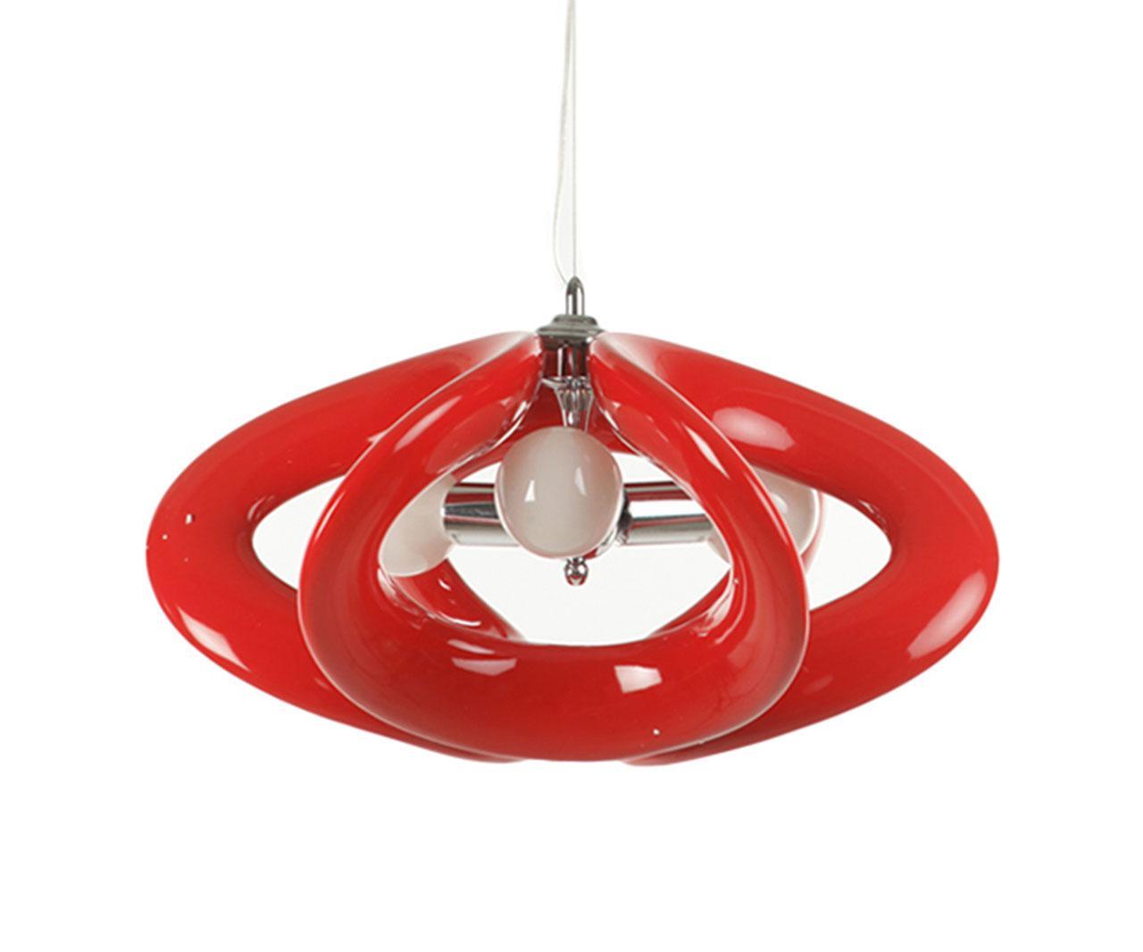 

Подвесной светильник узел красного цвета