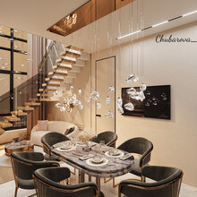 Фото из портфолио Столовая-кухня-гостиная – фотографии дизайна интерьеров на INMYROOM