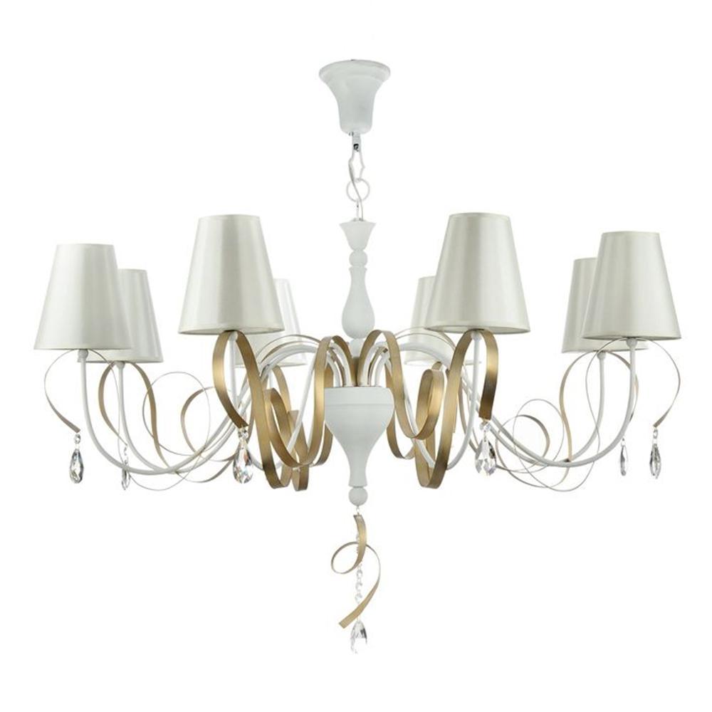 

Подвесная люстра Maytoni Intreccio с белыми абажурами