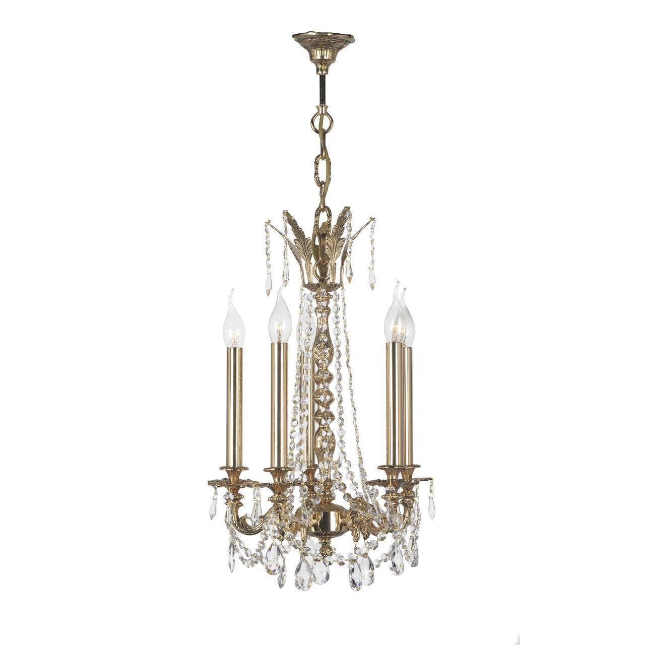 

Подвесная люстра Elite Arezzo золотого цвета