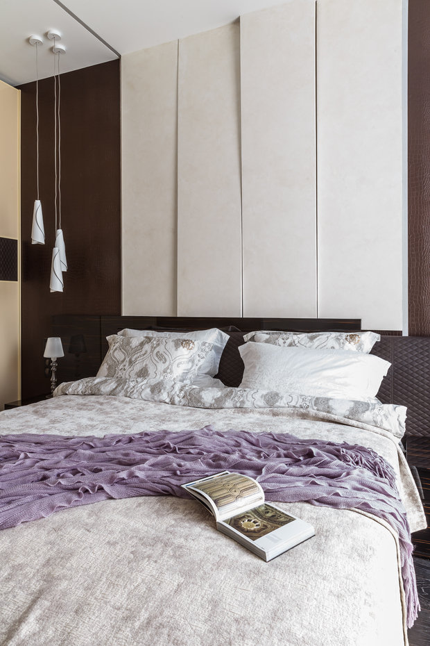 Фото из портфолио Фото спальни реализованного проекта квартиры, расположенной в ЖК "Адмирал".  – фотографии дизайна интерьеров на INMYROOM