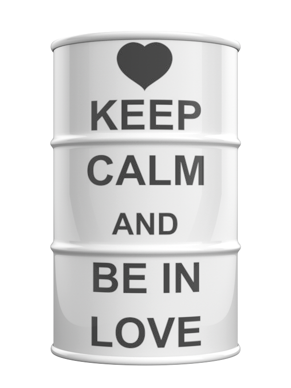 

Журнальный столик-бочка Keep Calm And be in Love xl