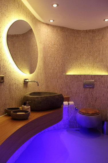 Фотография: Ванная в стиле Эко, Декор интерьера, Мебель и свет, Светильник – фото на INMYROOM