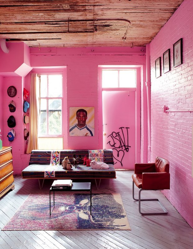 Розовый цвет в интерьере: советы дизайнеров + товары