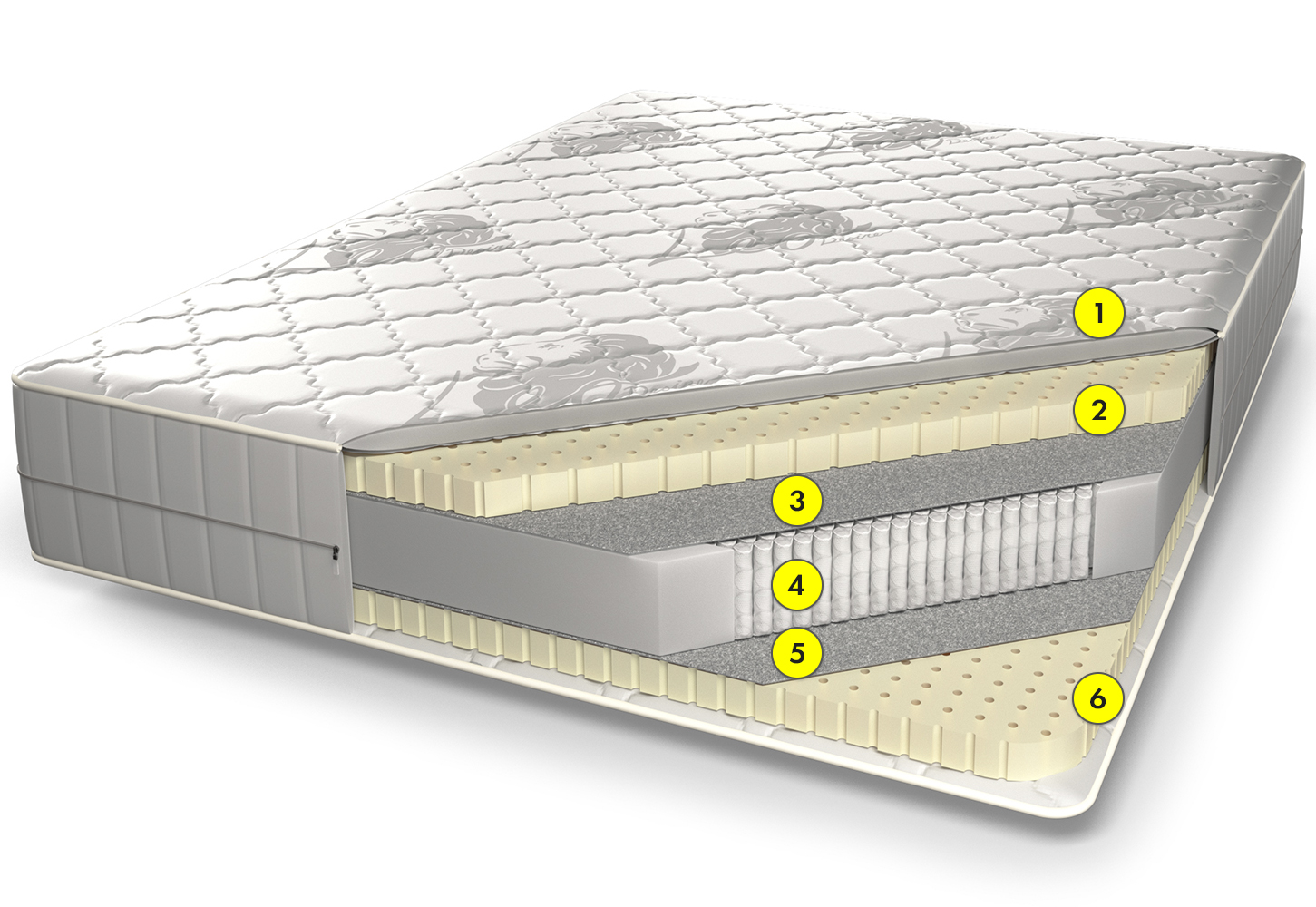 

Пружинный матрас топаз Premium 140x190 с чехлом из трикотажа черного цвета