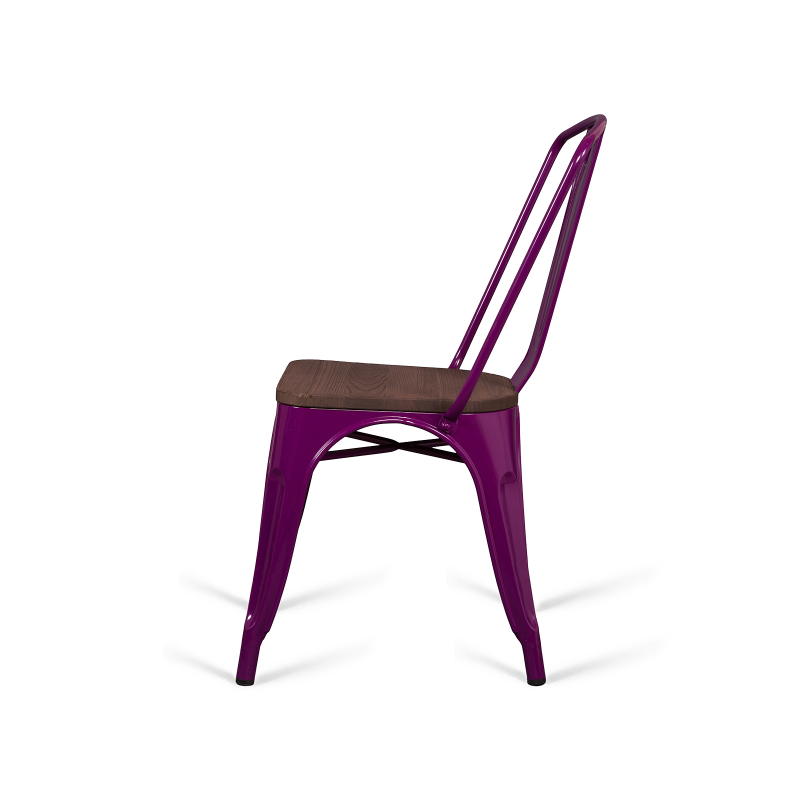 

Стул Tolix Marais z Wood фиолетового цвета
