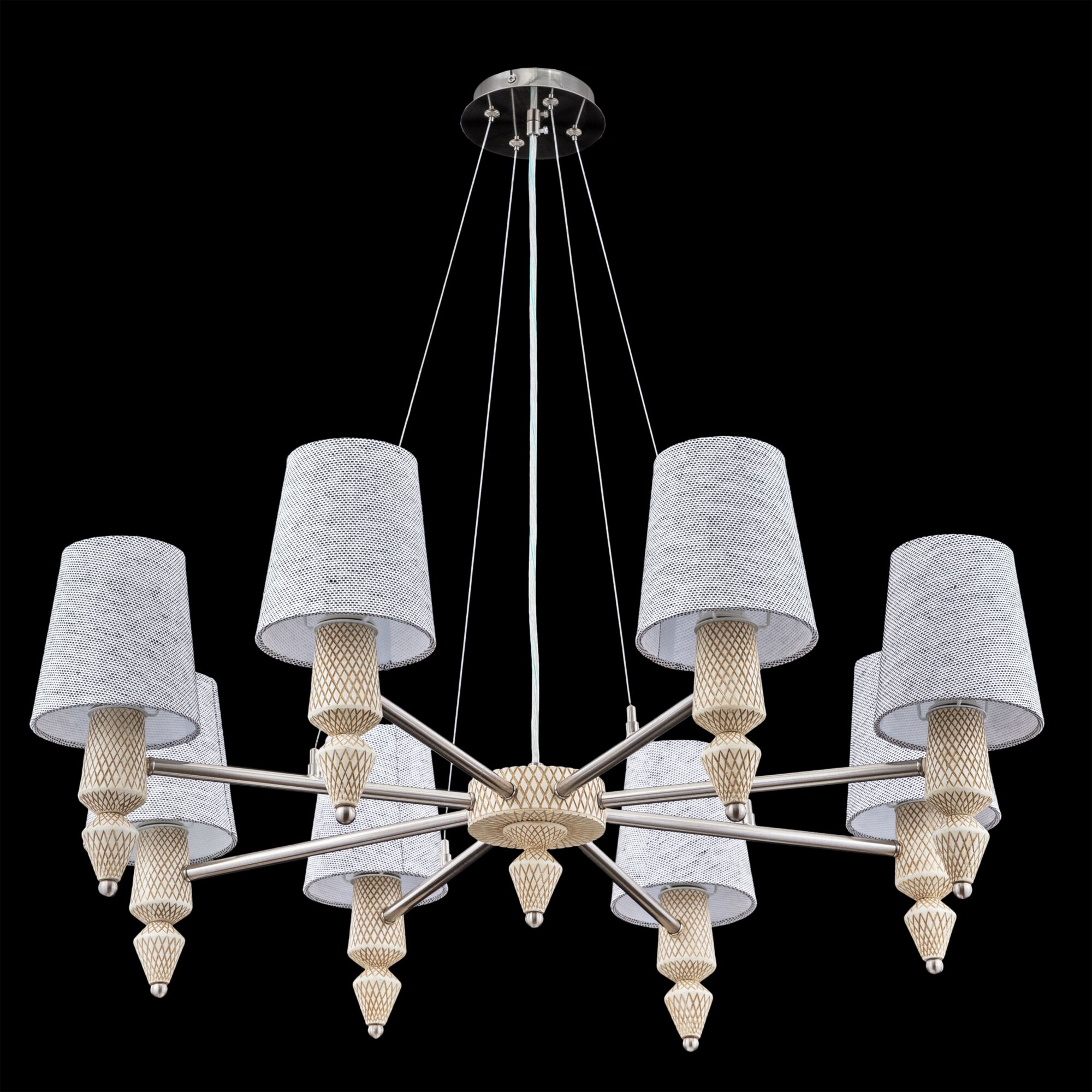 

Подвесная люстра Marseille с абажурами из льна