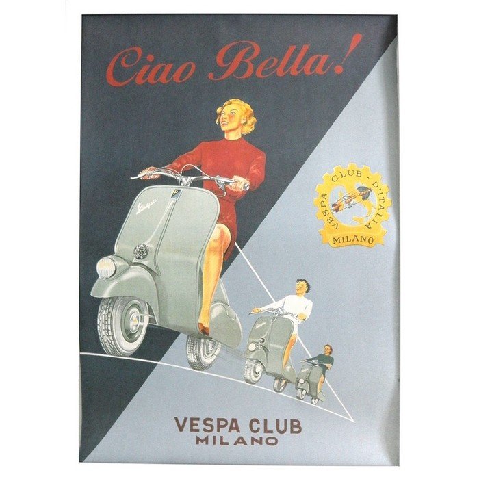 Постер Vespa Club Постер Vespa Club
