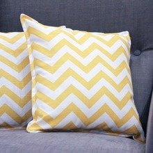 Подушка Yellow Zigzag из 100% хлопока Подушка Yellow Zigzag из 100% хлопока