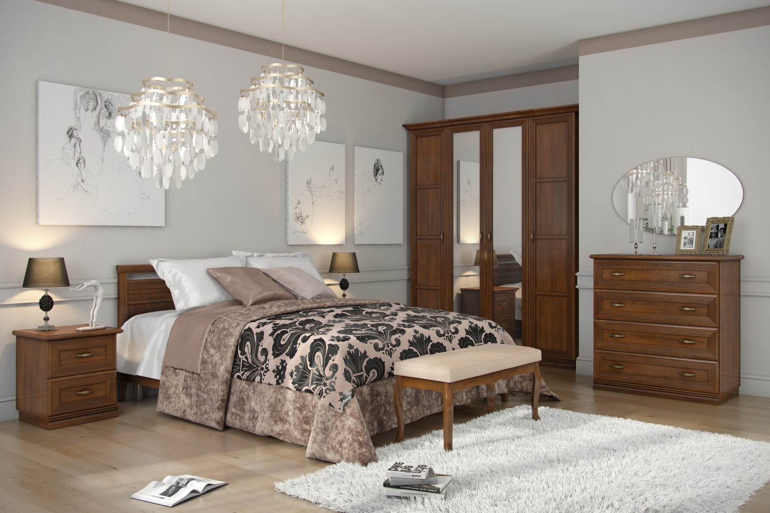 

Тумба прикроватная адажио