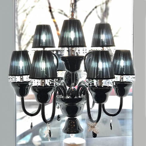 

Подвесная люстра Beby Group la Femme из муранского стекла черного цвета