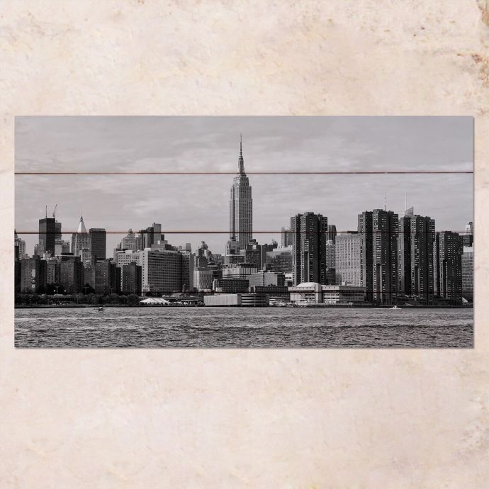 

Картина на дереве New York Skyline 40х80