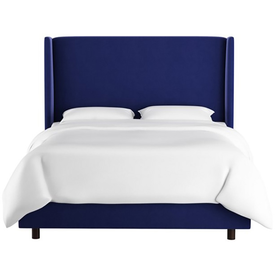 

Кровать Kelly Wingback Blue Velvet синего цвета 160х200