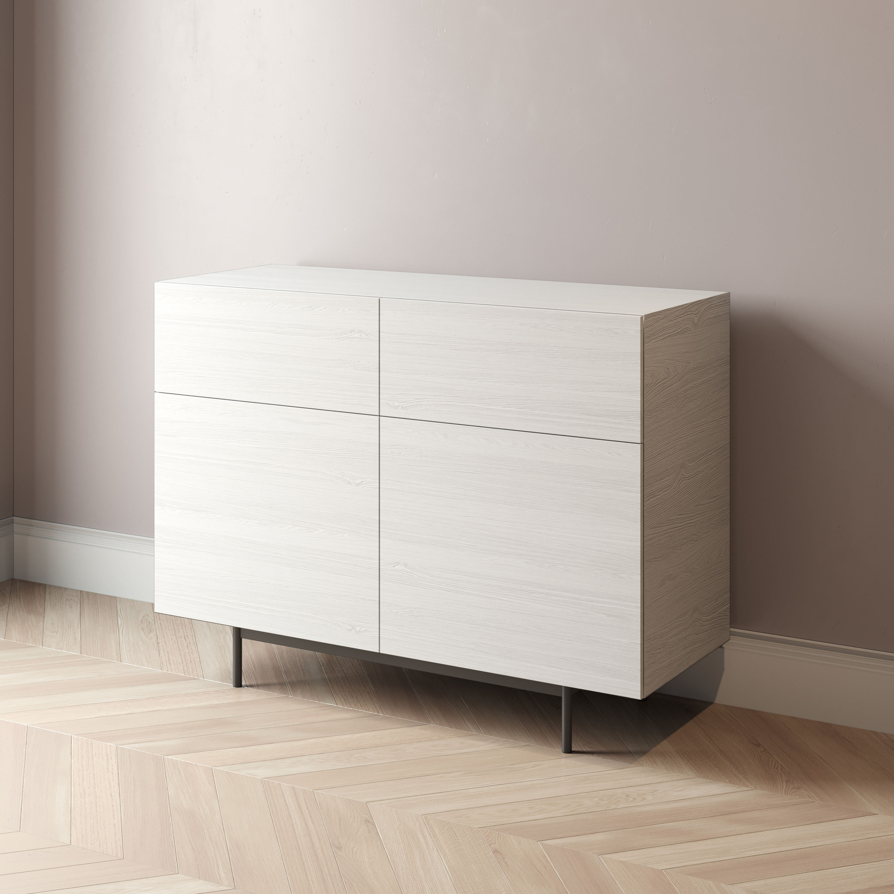 

Комод Cube-3 150x45 черного цвета