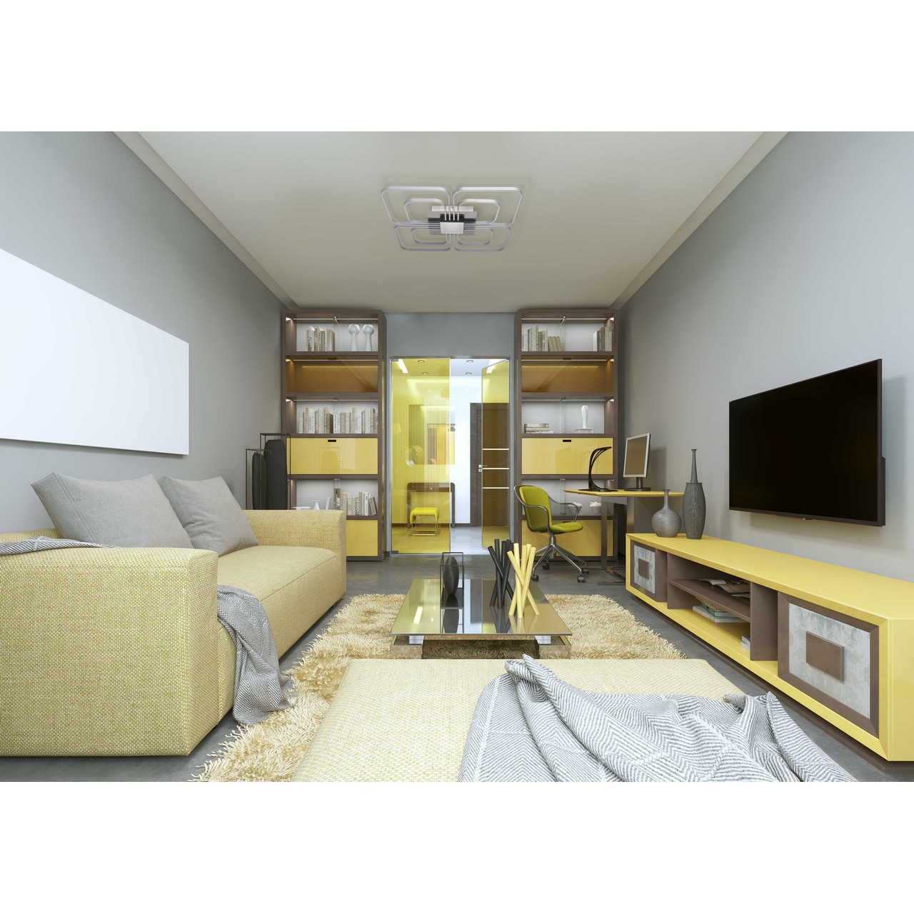 

Потолочный светодиодный светильник аурих с акриловыми вставками