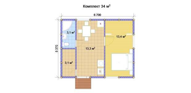 Фото из портфолио Rubus Home - варианты планировки – фотографии дизайна интерьеров на INMYROOM