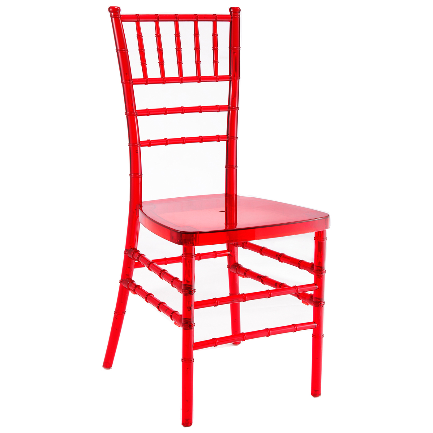 Красный деревянный стул