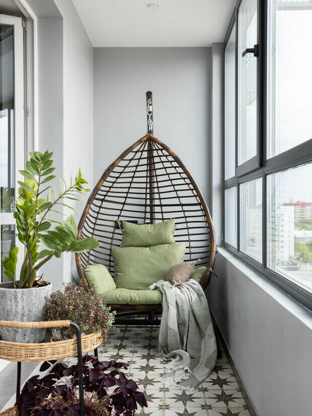 Дизайн балкона - Идеи оформления лоджии в квартире, 75 фото